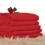 Ręcznik kąpielowy LIDER - czerwony